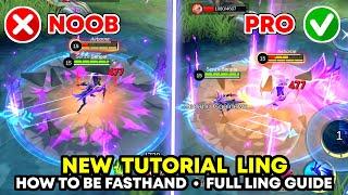 TUTORIAL LING 2024 | AUTO PRE AIM EASY TAKE ALL SWORD & FULL LING GUIDELing MLBB