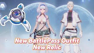 New Battle Pass Outfit Color Dye Preview and New Relic Tower of Fantasy CN