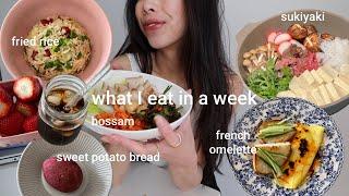 what i eat in a week  *asian food + realistic + easy recipes*