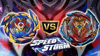 BEYBLADE BURST | SPEEDSTORM BATTLE | BRAVE VALTRYEK V6 vs INFINITE ACHILLES A6