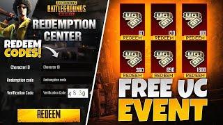 New Free UC Event | Get Free 1800 UC | Free 3850 UC |PUBGM