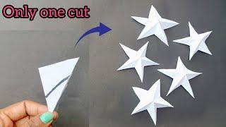 DIY Paper Star l How to make star with paper l Paper Star / Easy Paper Craft Ideas l 3D Star making