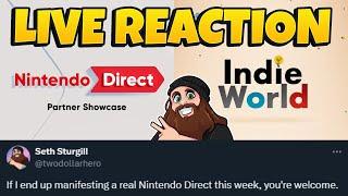 LIVE REACTING to the 8.27.24 Indie World & Nintendo Direct Partner Showcase!