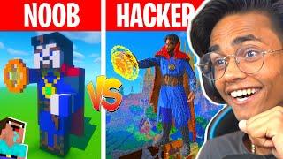 Minecraft NOOB vs HACKER : I CHEATED in a Build Challenge 