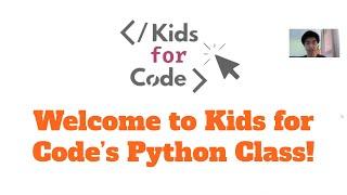 Kids for Code - Python: Installing Python and PyCharm