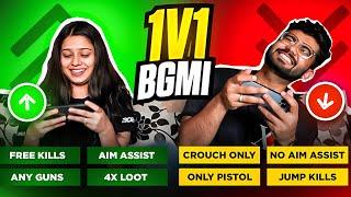 1v1 Against My Girlfriend in BGMI… If I Lose, She Controls My Life! 