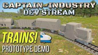 Captain of Industry dev stream: Trains prototype demo!