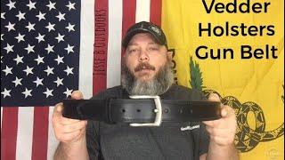 Vedder Holsters leather gun belt (one month impressions)