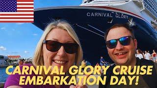 Carnival Glory Cruise EMBARKATION Day | Port Canaveral - Bahamas | Florida Vlogs