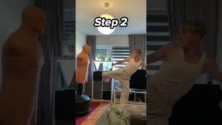 360° Body to head tornado kick tutorial step by step#martialarts #shorts