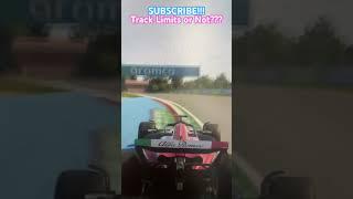 Did I Exceed Track Limits??? #automobile #f1car #youtube #f1 #formula1 #youtubeshorts #f1game