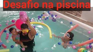 Desafio na piscina #Nanda kids #brincandeiranapiscina