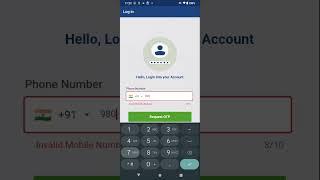 country code and login app in flutter|Phone number with country code in flutter #android #automobile