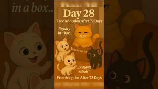 DAY-28new born kittensFree ADOPTION after 100 days.. read full description. #newbornkitten