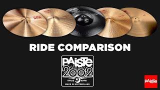 PAISTE CYMBALS - Comparison (2002 Ride's)