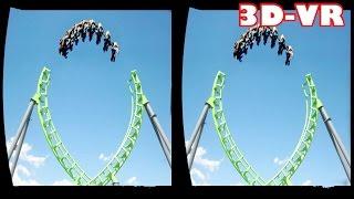 3D Roller Coasters  VR Videos 3D SBS [Google Cardboard VR Experience] VR Box Virtual Reality Video