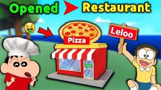 Shinchan And Nobita Opened Restaurant  ||  Funny Game Roblox Pizza Tycoon