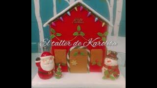 DIY.  CASITA PARA SALPIMENTEROS NAVIDEÑOS EN CARTONAJE