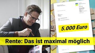 Gesetzliche Rente - Das ist maximal möglich!