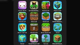 Terraria,Minecraft,Kawaii Planet Craft,Planet of Cubes,World of Cubes,Block World 3D,World Craft