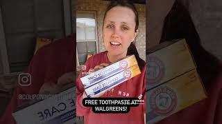 FREE Toothpaste at Walgreens! While the rebates last! All digital FREEBIE! #couponing