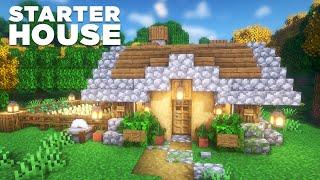 Starter House Tutorial | How to build a Simple Starter House | Minecraft