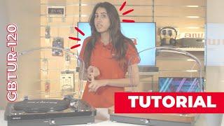 All In One Turntable Aiwa GBTUR-120 | English Tutorial Video | Aiwa Europe