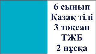6 сынып Қазақ тілі 3 тоқсан ТЖБ 2 нұсқа