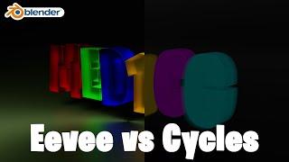 Blender Eevee vs Cycles - What is the difference in rendering output? #blender3d