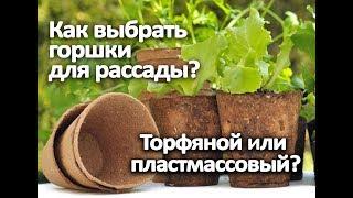 Как выбрать горшки для рассады? Торфяной или пластмассовый?