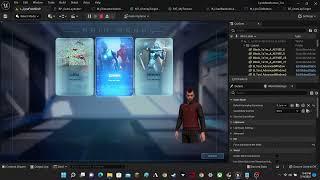 UE5 - Lyra -  Character Selection Screen Skin Display  -  Showcase