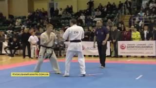 Ukraine ShinKyokushinkai Karate Cup 2017 -  1/2 (-65) Kovalchuk Yaroslav - Lemishko Bohdan