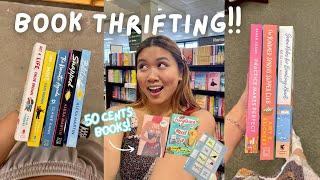 let’s go book thrifting!! (50 cents books, major scores, booktok titles)