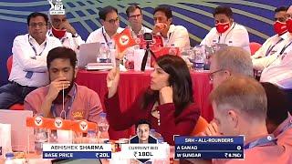 SRH batter Abhishek Sharma ipl auction 2022 highlights | SRH bidding for abhishek Sharma|ipl nilami