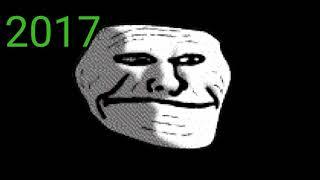 Evolution of Troll face (2010-2022)