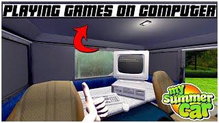 PLAYING GAMES ON COMPUTER MY SUMMER CAR STRESS RELEASE 2023 | Ogygia Vlogs