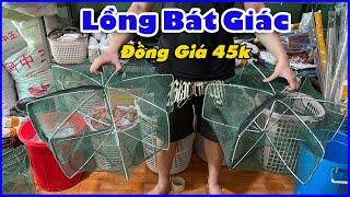 [ ĐỒNG GIÁ 45k ] Lồng Bát Giác 8 Cửa Bẫy Tôm, Tép, Cá.. Lồng Bát Quái Đa Năng Dễ Đánh Bền 0987782098