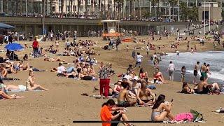 Barcelona Beach Walk / Somorrostro Beach / Barcelona Summer 2022