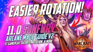 EASIER THAN EVER! Sunfury Arcane Mage Guide v2 |  Rotation, Talents, Gameplay & More - TWW Beta