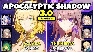 E0S1 THE HERTA X SERVAL AND E0S1 AGLAEA X RMC SHOWCASE | APOCALYPTIC SHADOW 3.0 - Honkai: Star Rail