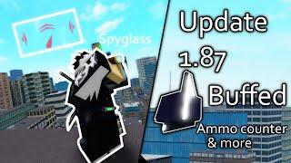 Roblox Parkour | Update 1.87 Summary. [Spyglass, Ammo Counter, MagRail Buffed & More]