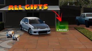 Car parking multiplayer 2 all gifts location