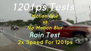 120fps/Hz Video Test | Motion Blur vs No Motion Blur Rain Test ‍|️Speed To 2x Playback Speed*