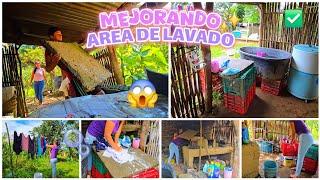 CAMBIO TOTAL EN MI AREA DE LAVADO 🫧️ Movi Todo  Limpiando y Organizando ️ Dia de Lavado a Mano 