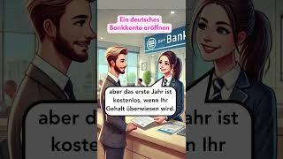 Ein Bankkonto eröffnen: PraktischerDialog auf Deutsch :#Deutschlernen #German #Alltagsdeutsch