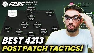 *POST PATCH* BEST META 4213 FORMATION AND CUSTOM TACTICS | FC 25 ULTIMATE TEAM