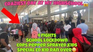 CRAZIEST DAY AT MY HIGHSCHOOL…(4 FIGHTS, LOCKDOWN & MORE) *MUST WATCH*