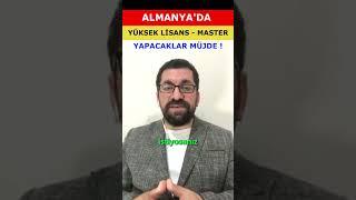 Almanya''da Yüksek Lisans Yaparken Çalışmak | Master Öğrencisi Olmak | Üniversite Şartlı Kabul