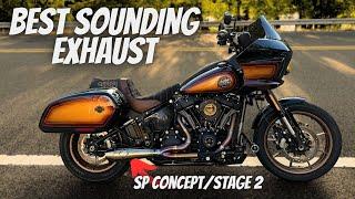 SP Concept big bore exhaust sound on a Low Rider st