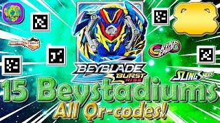 All Qr-Codes Beystadiums | Все Qr-Коды Beystadiums - Beyblade Burst Rise